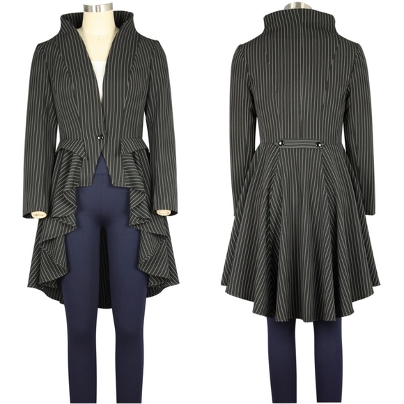 jacket with long tail